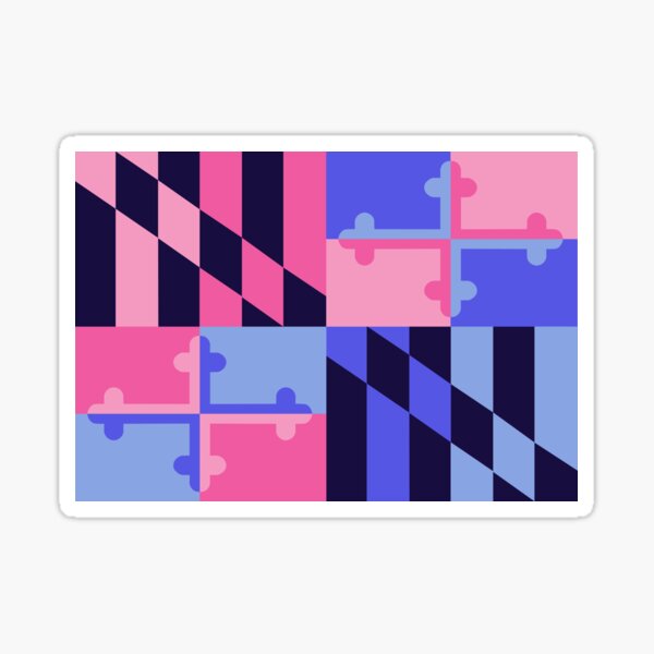 "Omnisexual Pride Maryland State Flag" Sticker for Sale by