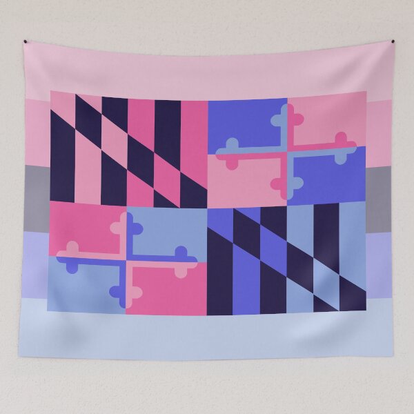 Item preview, Omnisexual Pride Maryland State Flag designed and sold by FrolicDesigns.