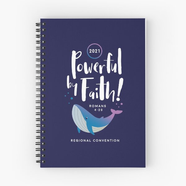 Item preview, Powerful by Faith! | 2021 Convention | Whale Illustration designed and sold by Kim Liester Lagura.