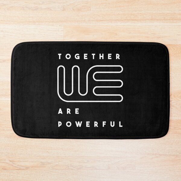 Item preview, Together we are powerful. Typography design (black and white) designed and sold by lents.