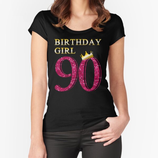 90 Years Blessed T-shirt 90th Birthday Gifts for Women Present for 90 Year  Old Female Mom Nana Grandma Her Turning 90 Happy Best Idea 