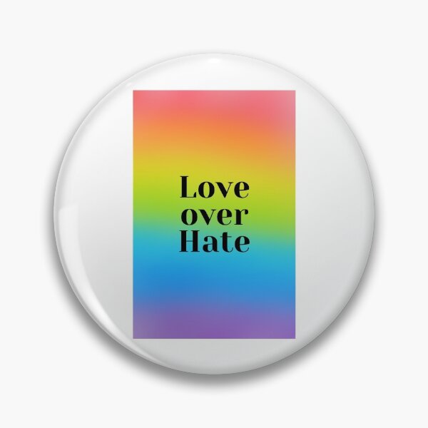 Item preview, Love Over Hate designed and sold by geekygirlprint.