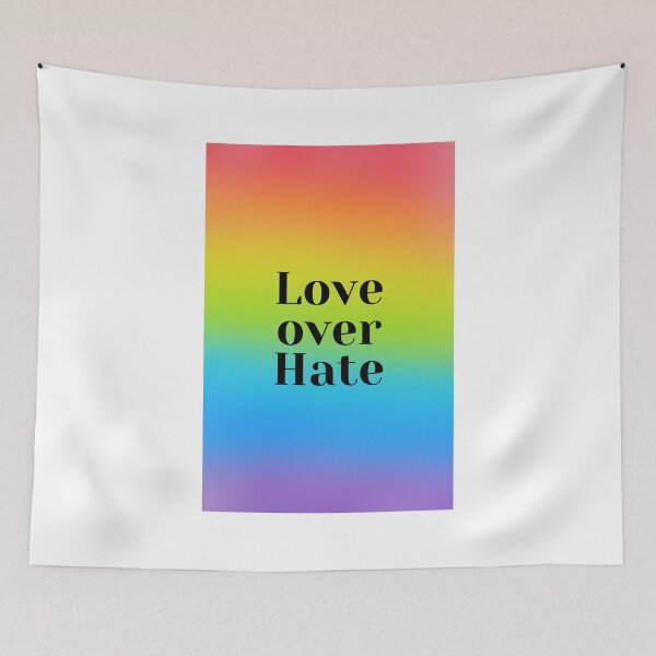 Item preview, Love Over Hate designed and sold by geekygirlprint.