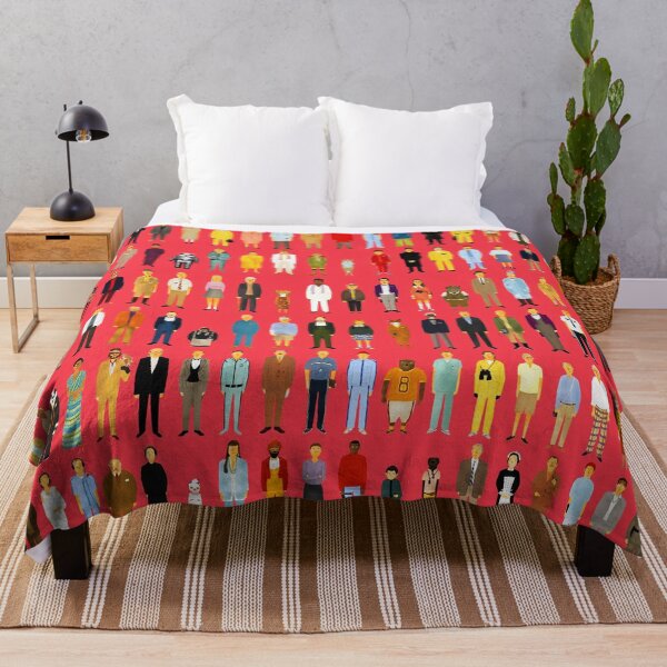 Wes Anderson Art Show Throw Blanket