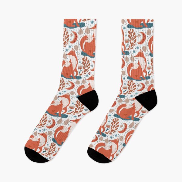 Item preview, Orange fox pattern designed and sold by Patternsonly.