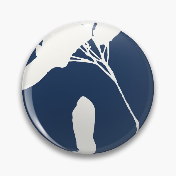 Item preview, Botanical Study 20, Off White on Dark Navy Blue (part of a set) designed and sold by KShedenhelm.