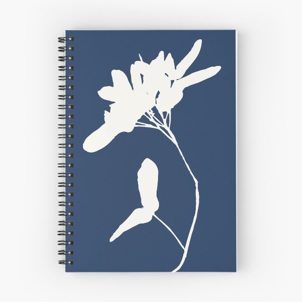 Item preview, Botanical Study 20, Off White on Dark Navy Blue (part of a set) designed and sold by KShedenhelm.
