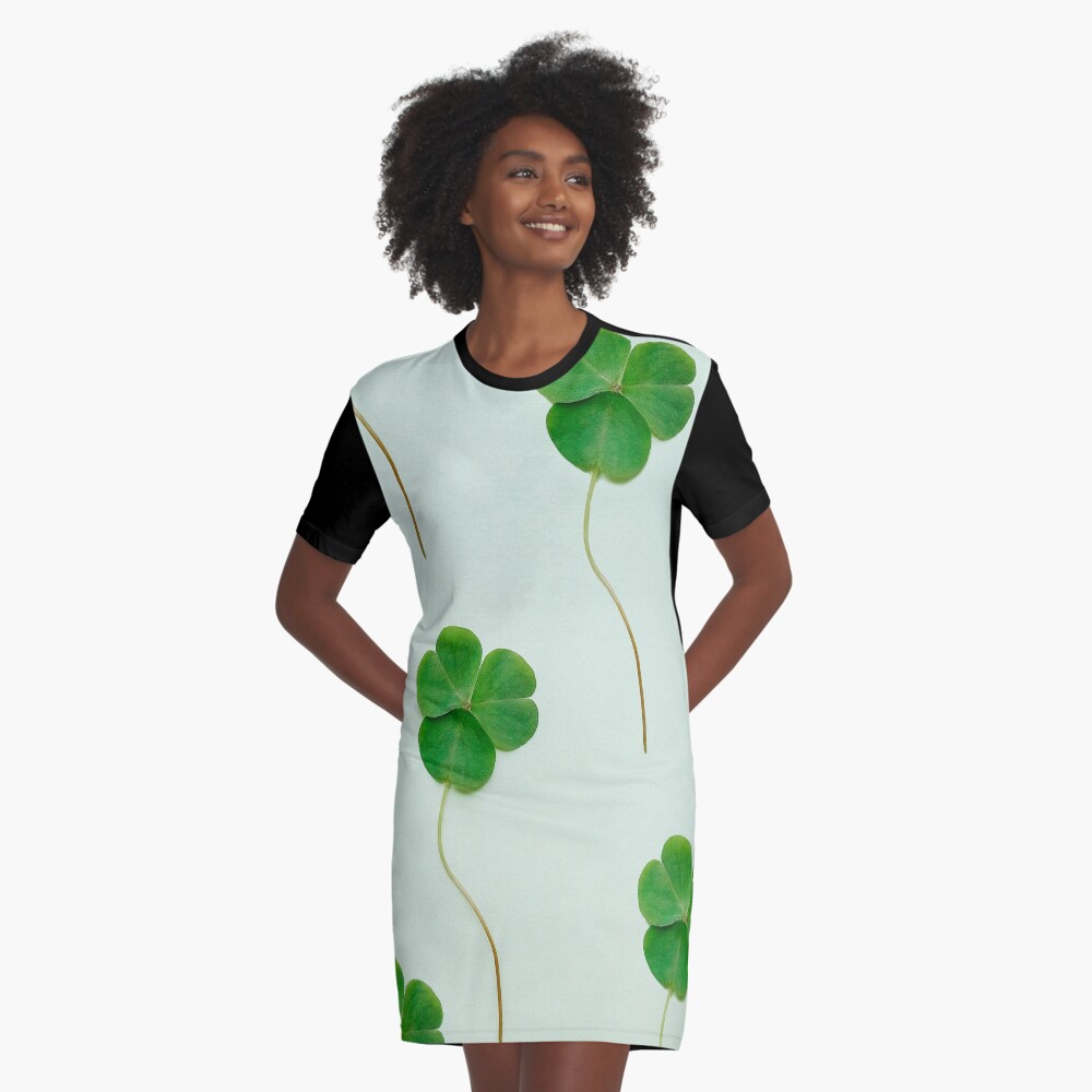 Lucky Plants Graphic T-Shirt Dress