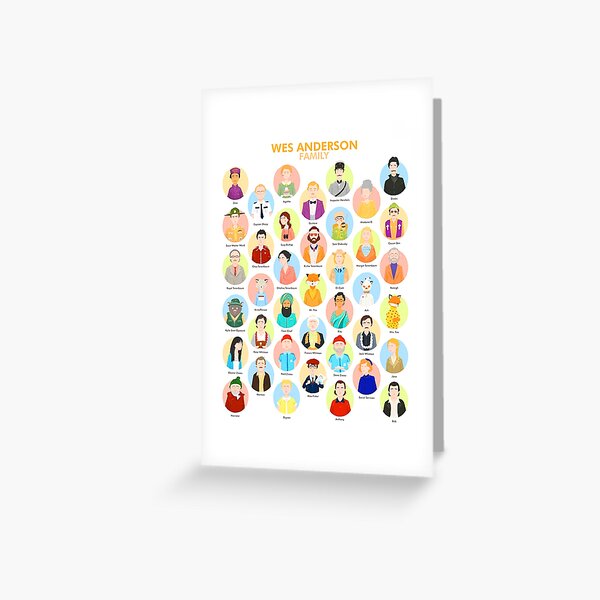 Artikel-Vorschau von Wes Anderson Familie, designt und verkauft von aimeorle.