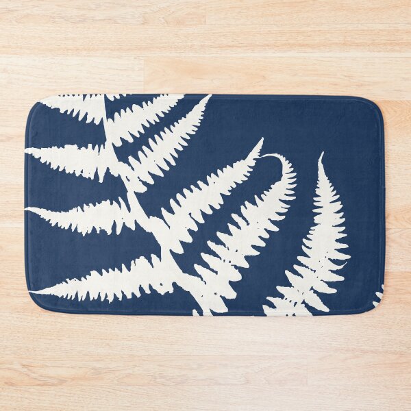 Item preview, Botanical Study 15, Off White on Dark Navy Blue (part of a set) designed and sold by KShedenhelm.
