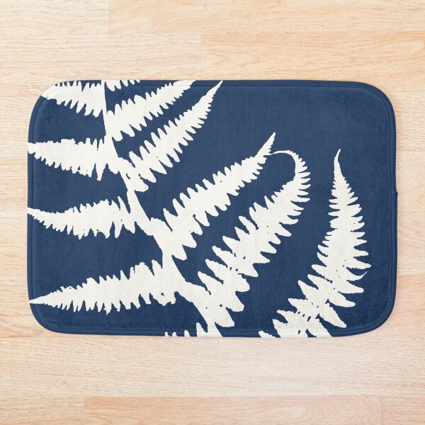 Item preview, Botanical Study 15, Off White on Dark Navy Blue (part of a set) designed and sold by KShedenhelm.