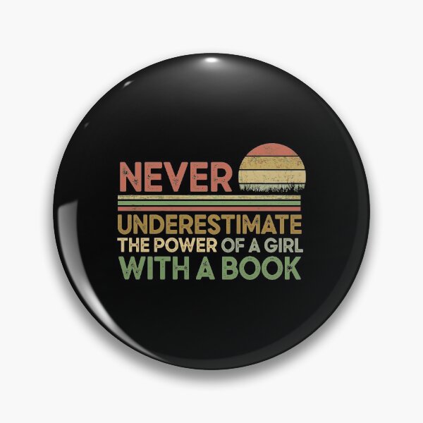 Item preview, Never Underestimate The Power Of A Girl With A Book Vintage designed and sold by beckergree.