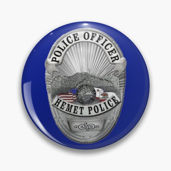 Item preview, Hemet California Police Badge designed and sold by Lawrence Baird.