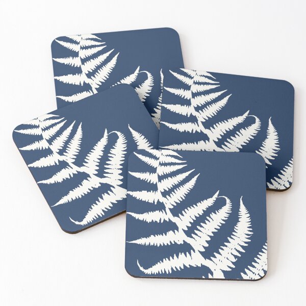 Item preview, Botanical Study 15, Off White on Dark Navy Blue (part of a set) designed and sold by KShedenhelm.