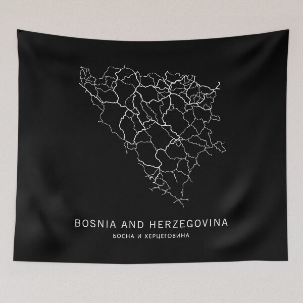 Item preview, Bosnia and Herzegovina Road Map designed and sold by clarkstpress.