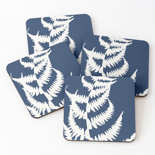 Item preview, Botanical Study 19, Off White on Dark Navy Blue (part of a set) designed and sold by KShedenhelm.