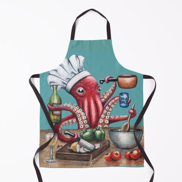 Item preview, OctoChef designed and sold by GardenPartyArt.