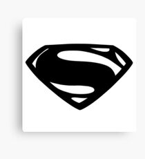 Super Men - (Black) Canvas Print