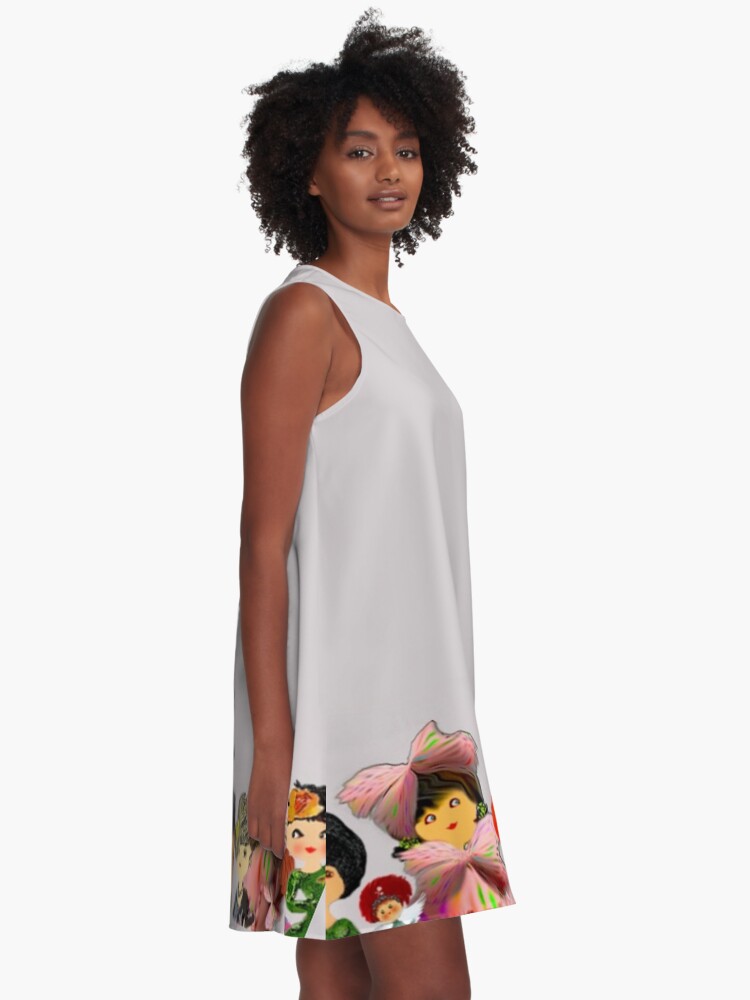 Aperçu 2 sur 4. Robe trapèze avec l'œuvre Cérémonie créée et vendue par LesBibelettes.