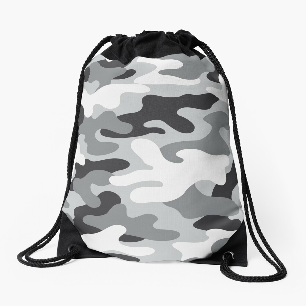 Arctic Camo | Drawstring Bag