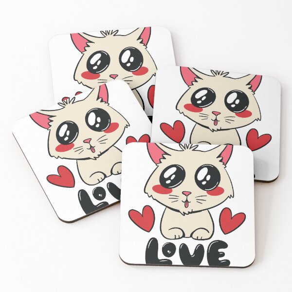 Item preview, cat "Love" designed and sold by Hasan Kamal.