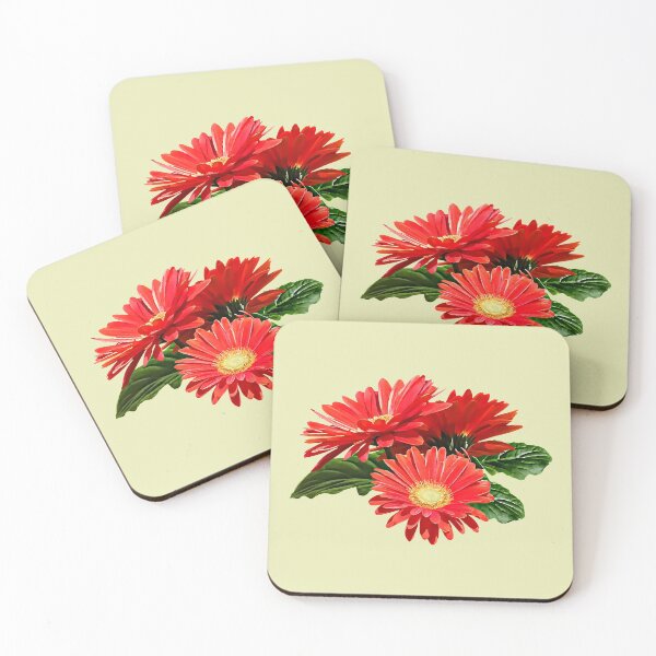 Item preview, Red Gerbera Daisy Trio designed and sold by Susan Savad.
