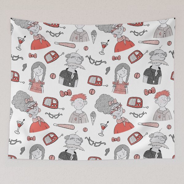 Item preview, Retro Characters Family from the Fifties / Sixties designed and sold by HalloMolly.