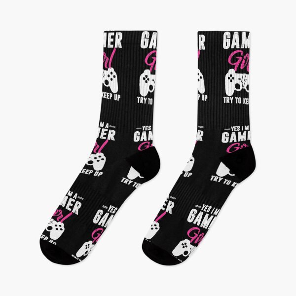 Item preview, Yes I am a Gamer girl Try to keep up Funny gaming girl gifts designed and sold by Apoorv Choudhary.
