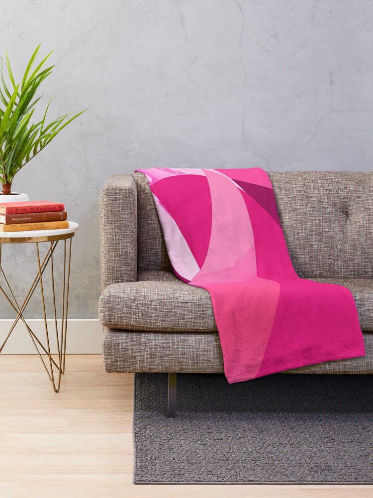 Mix and match. Retro abstract vibrant bright fuchsia cerise