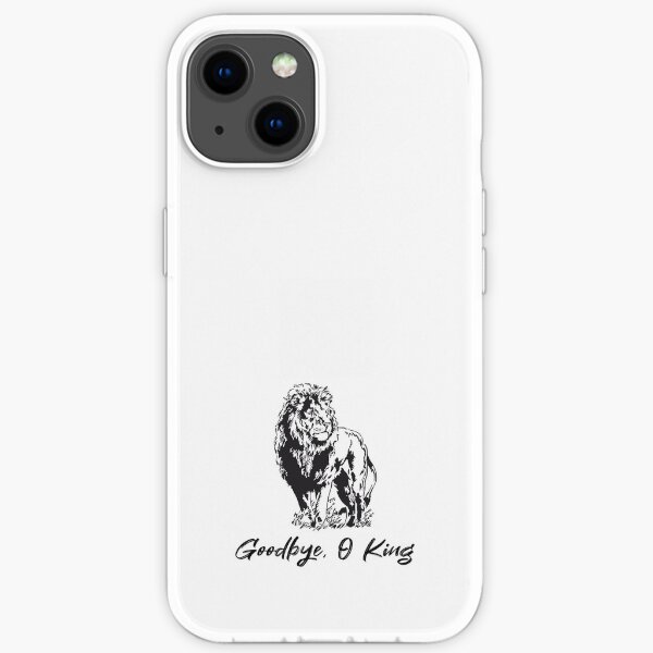 Au revoir, ô roi, la mort naturelle du lion kenyan Scarface, cadeau génial pour vos amis et votre famille Coque souple iPhone