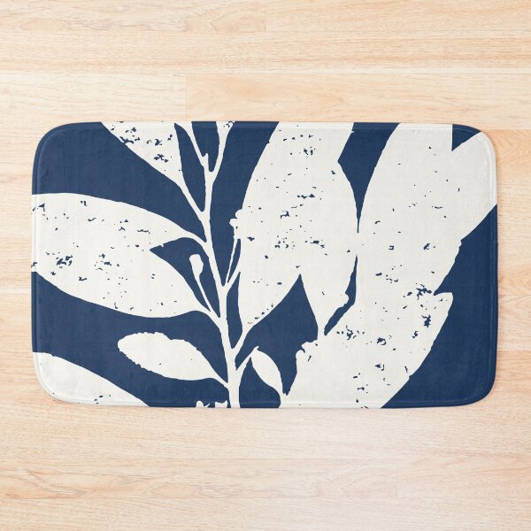 Item preview, Botanical Study 21, Off White on Dark Navy Blue (part of a set) designed and sold by KShedenhelm.