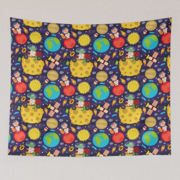 Item preview, Animal Astronout In Space Cute Kids Pattern designed and sold by PatternTale.