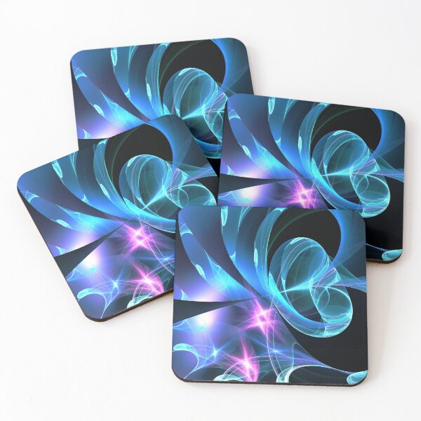 Item preview, Blue and Pink Fluid Fractal designed and sold by HauntedMammoth.