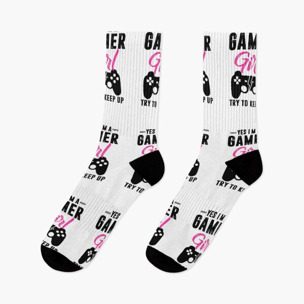 Item preview,  Yes I am a Gamer girl Try to keep up Funny gaming girl gifts designed and sold by Apoorv Choudhary.