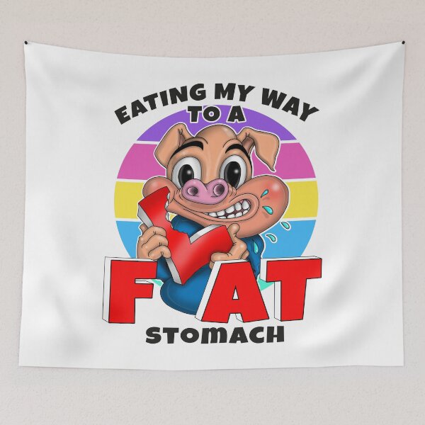 Item preview, Flat Stomach The L Is Just Silent Funny Weight Loss Dieting designed and sold by Status71.