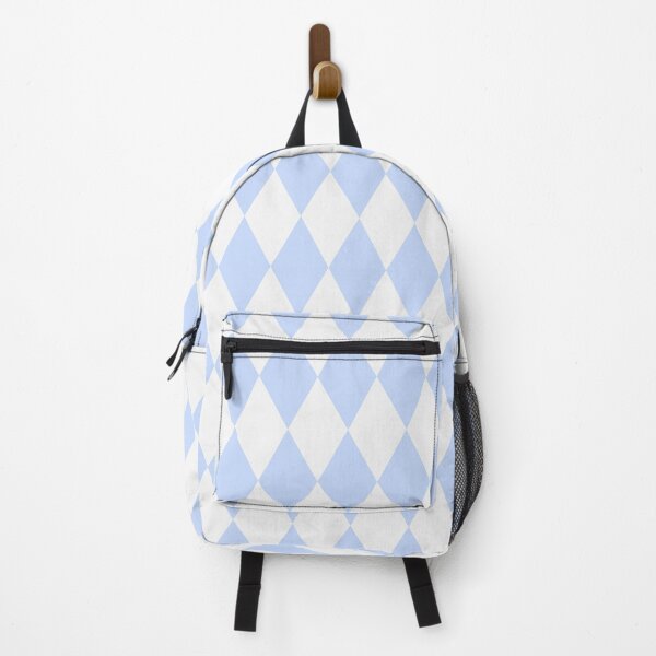 Item preview, RETRO HARLEQUIN MADNESS (COTTON CANDY BLUE) designed and sold by Antisocial Creatives.