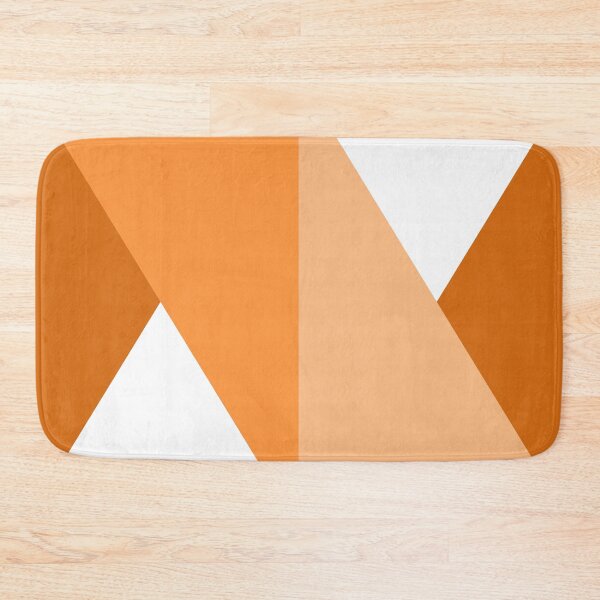 Item preview, Geometric Triangle Design Pattern_Summer_orange_white designed and sold by Brontorino.