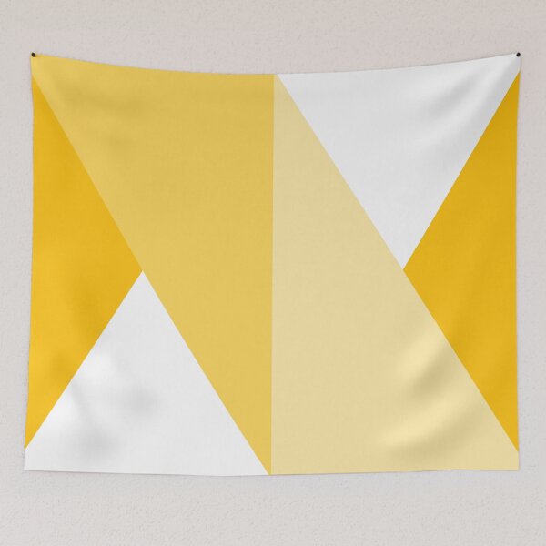 Item preview, Geometric Triangle Design Pattern_Summer_yellow_white designed and sold by Brontorino.