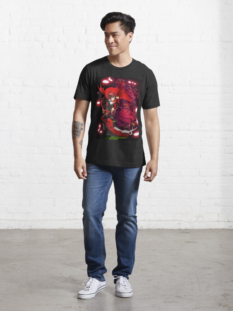 Alternate view of Ruby and Crescent Rose Essential T-Shirt