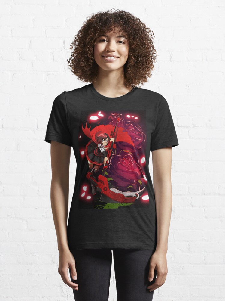 Alternate view of Ruby and Crescent Rose Essential T-Shirt