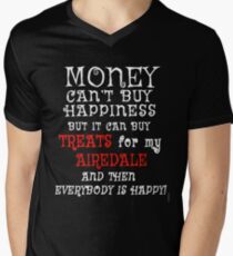 AIREDALE Funny Dog Humor Men's V-Neck T-Shirt