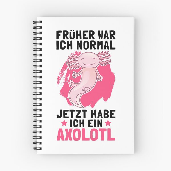 Artikelvorschau, Axolotl früher war ich normal Amphibie Humor entworfen und verkauft von madgrfx.