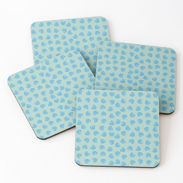 Item preview, Blue smily hearts designed and sold by skysshobu.