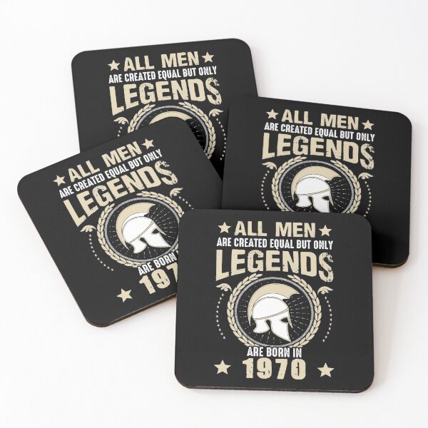 Item preview, All Man Are Created Equal But Only Legends Are Born In 1970 designed and sold by Qudkin.