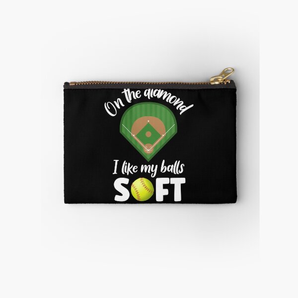 Item preview, On The Diamond I Like My Balls Soft, Softball designed and sold by SportyDogShop.