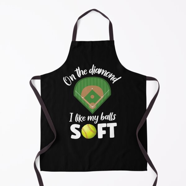 Item preview, On The Diamond I Like My Balls Soft, Softball designed and sold by SportyDogShop.