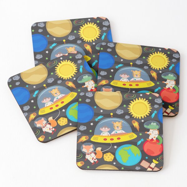Item preview, Animal In Ufo Space Cute Kids Pattern designed and sold by PatternTale.