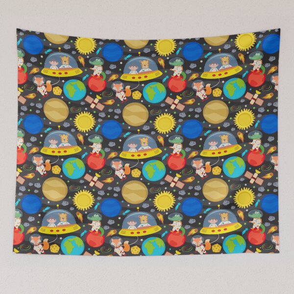 Item preview, Animal In Ufo Space Cute Kids Pattern designed and sold by PatternTale.