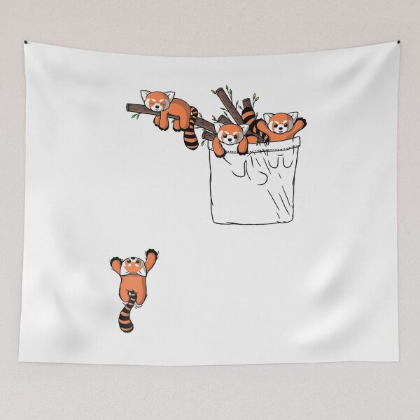 Item preview, Series Cute Red Panda Bear Playing designed and sold by marishasemlerx.