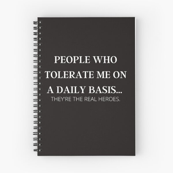 Item preview, funny-cute-People Who Tolerate Me On A Daily Basis Sarcastic Graphic Novelty Funny T Shirt-gift idea- they're the real heroes-men shirt-women-vintage-Groovy designed and sold by Nicetyshop.